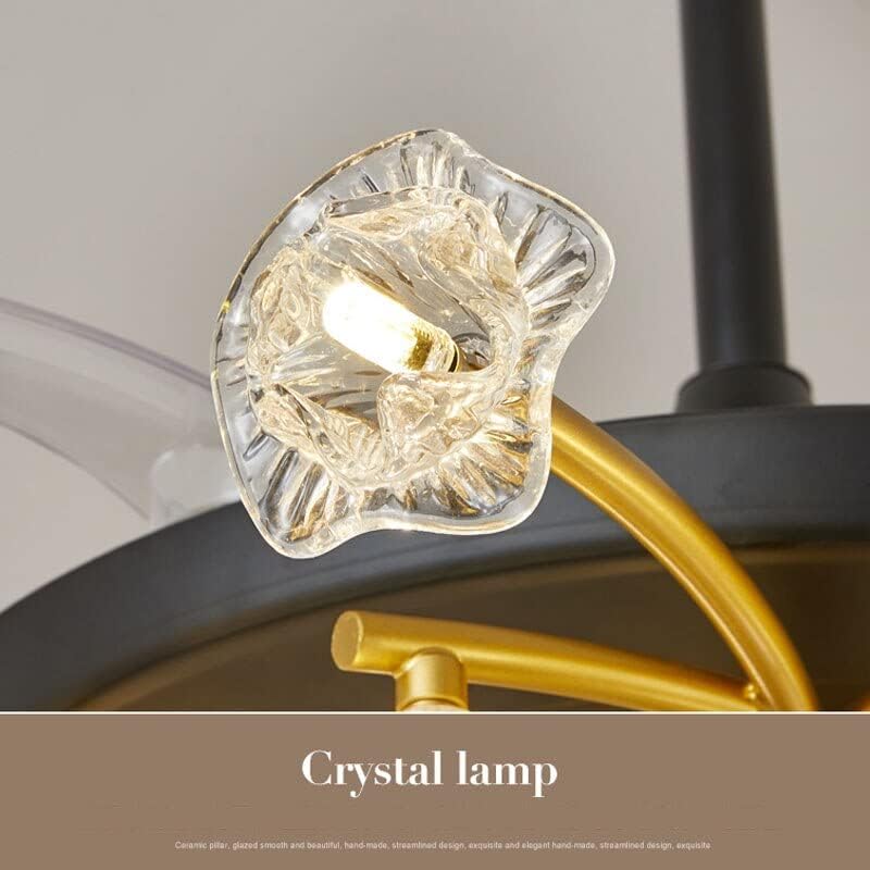 Chezmax נורדי נברשת נברשת לא נראית מנורת סלון מנורת מסעדת אופנה מודרנית מנורה יצירתית אורות מאוורר תקרה אירופיים