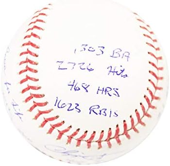 לארי וויין צ'יפר ג'ונס סטטיסטיקות חתימה על בייסבול רשמי MLB - BAS COA