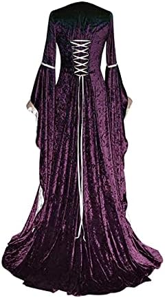 צפותים רנסנס שמלת נשים בציר ליל כל הקדושים מימי הביניים סקסי תלבושות גותי מכשפה המפלגה קוספליי