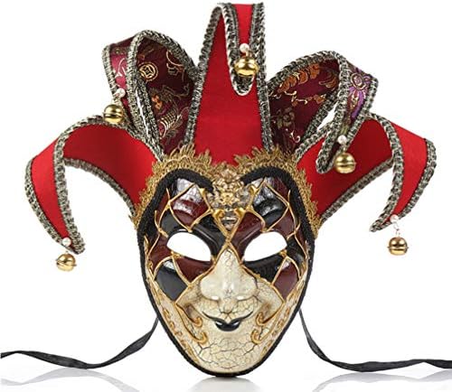 מסכת Nuobesty Jester Vintage Vinetage Massquerade Mask