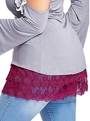 חולצות טשירטים IIUS מאריכות נשים מזויפות מזויפות חולצה טאטא תחתונה חצי אורך חצי אורך חצאית חצאית