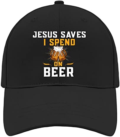 שתו כובעי כובעי כובע בייסבול כובעי אופנה לילדה, ישו מציל אני מבלה על כובעי בירה לילד