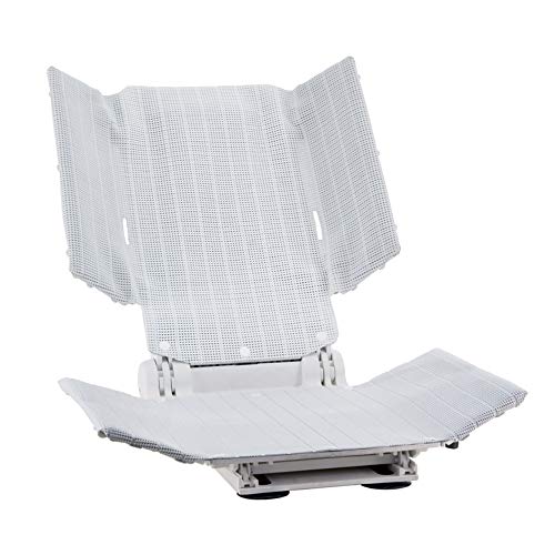 מעלית אמבט אקווטק סרב, כיסא אמבטיה המופעל באמצעות סוללה עם גב שכיבה ותומכי צד מתכווננים