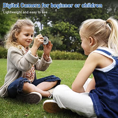 מצלמה דיגיטלית של Toiauaha 4K לילדים, נקודת זום דיגיטלית של 16x ומצלמת צילום, מצלמה קומפקטית 48 מגה