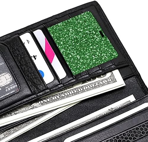אמרלד ירוק יפהפה נצנצים נוצצים דפוס פלאש כונן USB 2.0 32G & 64G כרטיס זיכרון נייד לכרטיס מקל למחשב/מחשב