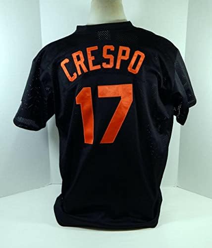 Baltimore Orioles Cesar Crespo 17 משחק השתמש בג'רזי שחור Ext St GCL 047 - משחק משומש גופיות MLB