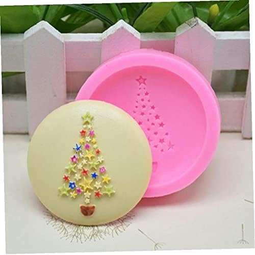 זונסטר 1 מחשב חג המולד עץ כוכב סיליקון תבניות מלאכת אמנות סבון לקשט כלים תבניות קינוח שוקולד הקאפקייקס בישול