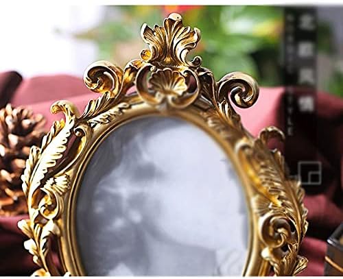 מסגרת צילום LLLY - מסגרת תמונה של אלומיניום זהב תמונה סובבת כרטיסיות מסור קולבי שיניים נוף קיר הרכבה