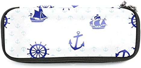 מתנות tbouobt לגברים לנשים שקיות איפור שקיות מטלה שקיות קוסמטיקה קטנות, סירת מפרש עוגן כחול חיל הים