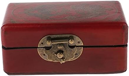 תכשיטי תיבת 1 יחידות דקורטיבי עץ אחסון תיבת מזוודה בצורת חזה תא מטען מנוסח עבור בציר עתיק דקור אחסון