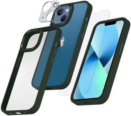 ארזו אייפון 13 מארז מגן מארז ערך סט-אייפון 13 מארז פגוש-מארז מסגרת פגוש מתכת + מגן מסך זכוכית + מגן