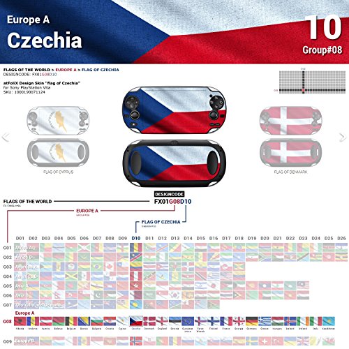 Sony PlayStation Vita Design Skin Flag of Czechia מדבקה מדבקה לפלייסטיישן ויטה