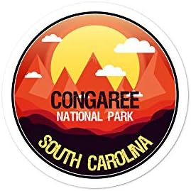 Congaree, הפארק הלאומי דרום קרוליינה מדבקה מדבקה מדבקה 3 '' עד 5.5 ''