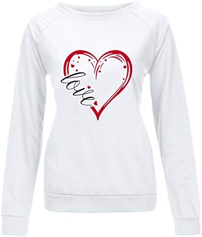 ADSSSDQ בית ספר לחולצת יום האהבה חולצת הלבבות הקפלים של לאדי
