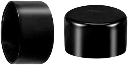 בורג חוט הגנת שרוול גומי עגול צינור בורג כובע כיסוי ידידותית לסביבה שחור 55 ממ מזהה 50 יחידות
