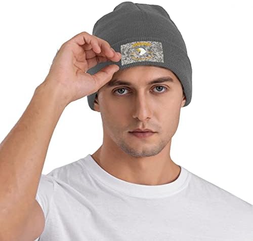 מוטס 101 סרוג כובע כפת חורף חם למתוח גולגולת כובע הסוואה שחור