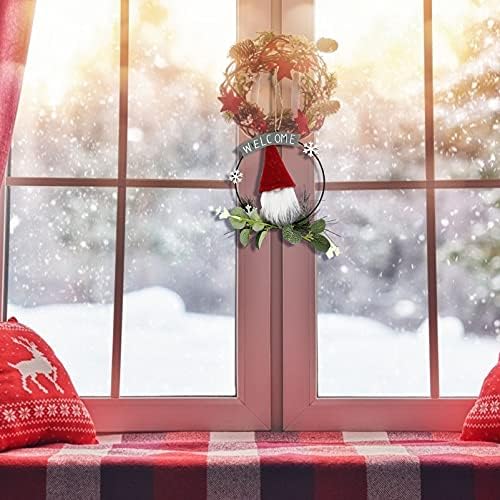 חנבאס זר בובות קישוטי בובה שוודית שוודית תפאורה סקנדינבית: מרפסת חג המולד תליון דלת סנטה חנות חג המולד