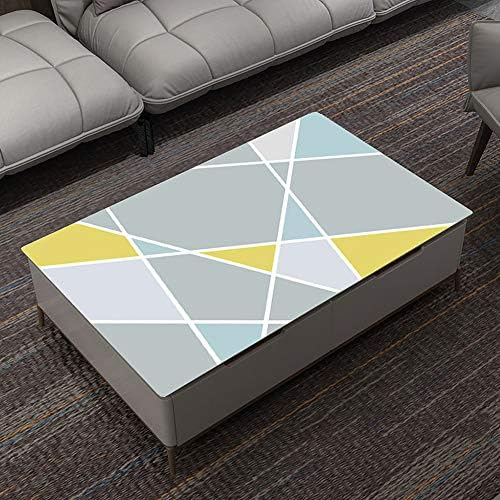 מפת שולחן PVC עבה של Sandm, מכסה שולחן אטום למים זכוכית רכה מגן עמיד בפני חום מגן ללא שטיפה של משרדי שולחן