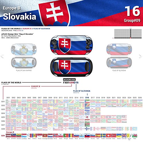 Sony PlayStation Vita Design Skin Flag of Slovakia מדבקה מדבקה לפלייסטיישן ויטה
