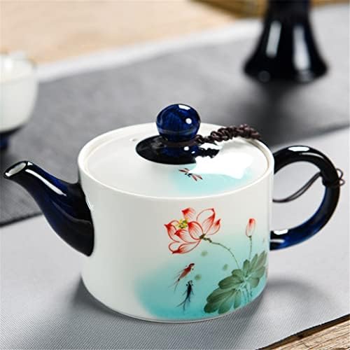 IRDFWH גלילי מצויד ביד קונג פו קומקום קטן קרמיקה סיר יחיד תה ביתי ערכה בעבודת יד