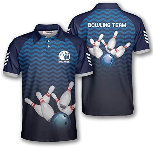 חולצות באולינג בהתאמה אישית לחולצות לגברים שם מותאם אישית ושם צוות באולינג פולו חולצות באולינג גופיות בגודל