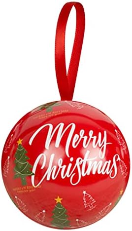 צנצנת ממתקי חג המולד קישוטי תלייה יצירתיים חג המולד קופסא סוכריות כדור קופסא עץ חג המולד תליית