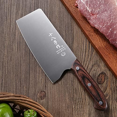 Shi ba Zi Zuo סכין סינית סכין בשר ירק סכין 6.7 אינץ