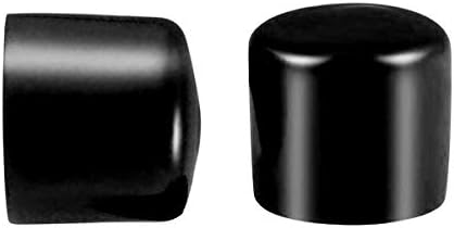 בורג חוט הגנת שרוול גומי עגול צינור בורג כובע כיסוי ידידותית לסביבה שחור 36 ממ מזהה 20 יחידות