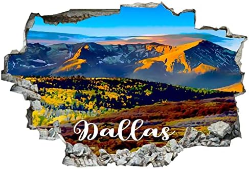 קוקוקן אמריקאי קולורדו מדינת דנוור ציור אמנות דנבר סיטי סקייליין נוף נוף 3D מדבקות קיר קיר קיר