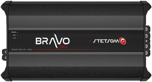 Stetsom Bravo מלא 8000 OHM OHM AMPLIFIER CAR, 8000.1 8K Watts RM