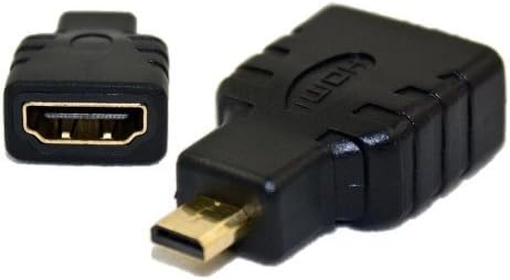 מיקרו HDMI במהירות גבוהה ל- HDMI - מתאם לחיבור GoPro Hero4 / Hero3 / Hero3+ מצלמה לטלוויזיה עם