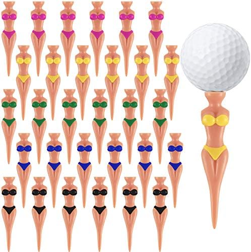 צוהר מצחיק גולף טיז ליידי ילדה גולף טיז, 76 ממ/ 3 אינץ פלסטיק פין עד גולף טיז, בית נשים גולף טיז גולף