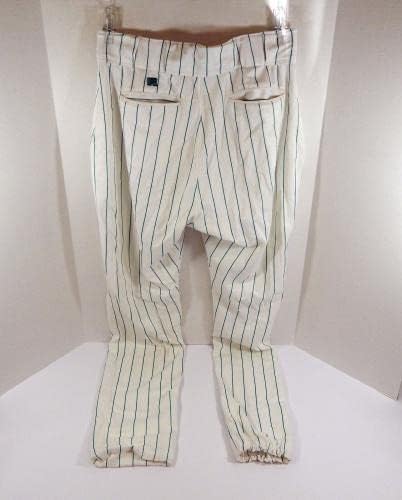 פלורידה מרלינס איסטון 43 משחק משומש מכנסיים לבנים 42 DP32828 - משחק משמש מכנסי MLB