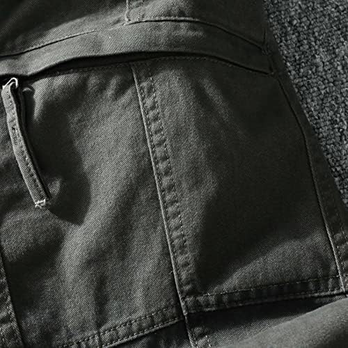 מגברים אופנה מזדמנים רב -כיס רוכסן אבזם מכנסי מטען זכר מכנסיים חיצוניים מכנסיים מכנסי עבודה קלים למכנסי עבודה