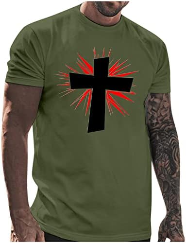 Xxbr קיץ חייל חייל שרוול קצר חולצות טביעת אצבע אמונה ישו הדפסת טי דפסה טיול אימון אימון ספורט