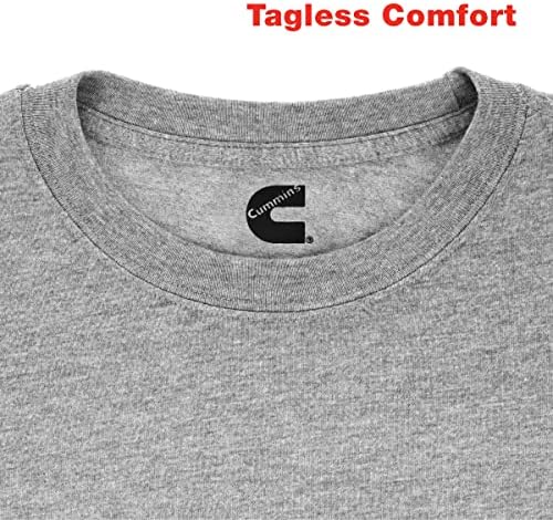 חולצת טריקו לגברים של קאמינס שרוול קצר ספורט אפור כיס טי CMN4753 - בינוני