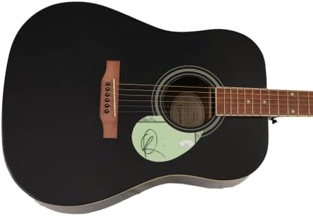 אוליבר רידל חתם על חתימה בגודל מלא גיבסון אפיפון גיטרה אקוסטית עם ג 'יימס ספנס אימות ג' יי. אס.
