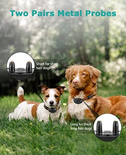 צווארון הלם כלבים מייסוי, צווארון אימוני כלבים עם 1300 רגל מרוחק, צווארון חשמלי נטען למים עם 3 מצבי
