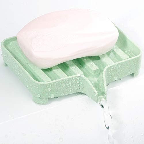 אינובאט 2 מארז סבון צלחת מקרה מחזיק עם ניקוז, סבון שומר מקלחת צלחת מגש לאמבטיה לניקוי קל, יבש, מרחיב סבון