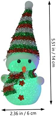 אוסלאדי 6 יחידות חג המולד עד לילה ושלג זמן קריסטל מיני שימוש צבע צלמית קורלור עבור מנורת פסטיבל שולחן