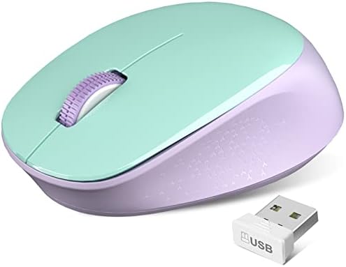 עכבר אלחוטי TrueQue E702 2.4GHz עכבר מחשב נייד עם מקלט USB, עכברים שקטים נוחים למחשב נייד, Chromebook,