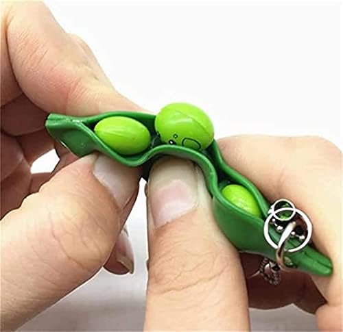 Pologmase 3 חבילה סוחטת מחזיק מפתחות של סויה לילדים ואדולוטס סוחטים שעועית קשקש שעועית מפתח מפתח