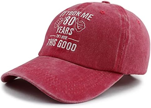 זה לקח לי 80 שנים כדי להיראות זה טוב כובע לנשים גברים, מצחיק להתאים רקמה 80 יום הולדת בייסבול כובע