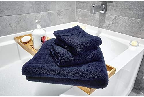 מגבת יד של ספא IDESING עם לולאה תלויה, כותנה סופגת מכונה סופגת מגבת רחיצה לחדר אמבטיה, מקלחת,