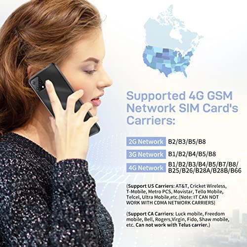 BlackView Smartponne Smartpones, טלפון A55, 6.5 HD+, 3 משבצות כרטיס SIM, 16GB ROM/SD 128GB טלפון אנדרואיד הניתן