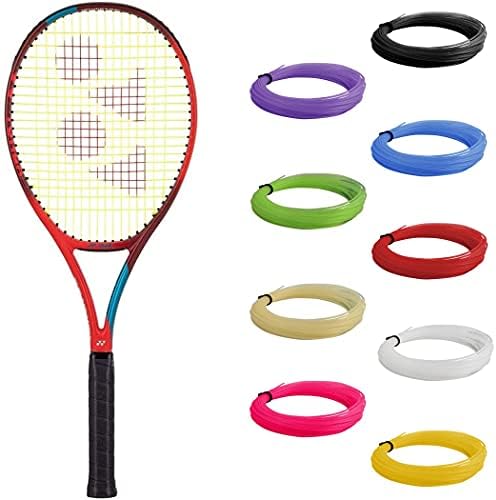 יונקס וקור 100 מחבט טניס אדום טנגו מהדור 6 מתוח עם מחרוזת מחבט מעיים סינתטית בבחירת הצבעים שלך-תבנית מחרוזת
