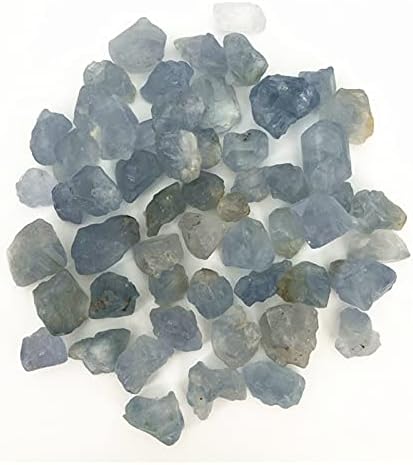 Laaalid xn216 100 גרם נדיר טבעי כחול סלסטיט גביש אבני חצץ דגימת אבן מחוספסת E291 אבנים טבעיות ומינרלים טבעיים