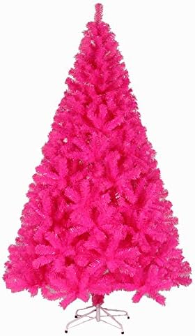 עץ חג מולד מלאכותי 6.8ft לא מנותק אורן עץ חג המולד של אשוחית עם פרימיום עם מתכת מתקפלת מושלם לקישוט