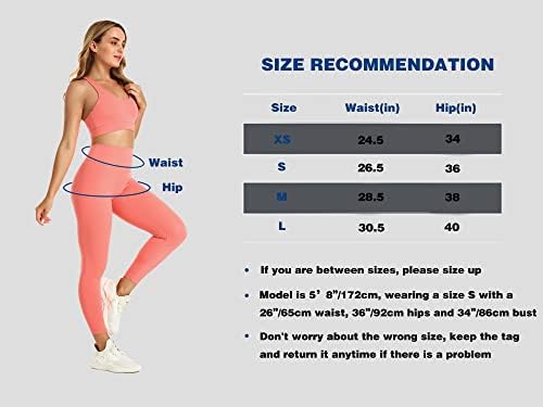 חותלות של אימון Nepoagym לנשים קלות משקל ללא תפר קדמי בקרת בטן מותנית גבוהה 25 ו -28 אינץ '