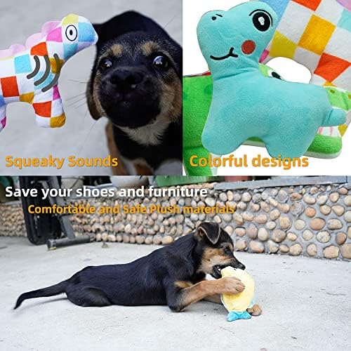 מיקסקוטיה כלב צעצועי 25 חבילה חורק גור צעצועים לכלבים קטנים קטיפה חריקת כלב צעצוע חבל גורים ללעוס צעצועי